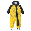 Mono infantil para niñas, mono impermeable para niñas, pantalones de lluvia de PU, impermeable para niños, ropa impermeable con capucha para bebés, ropa para niños y niñas