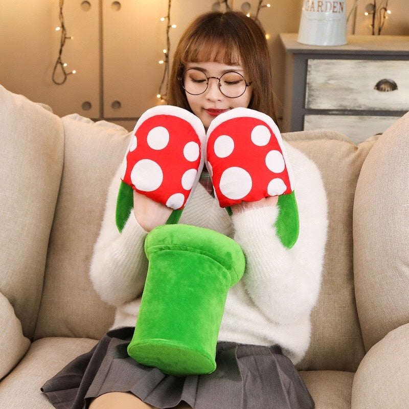 Anime Cartoon Toys Slippers Set Cute Flowers Plush Indoor Slippers For Adults Women Men Winter Home Slippers