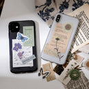 Journamm 15pcs Vintage Cards for Phone Deco Retro Stationery Supplies Plant Paper Junk Journal Label Scrapbooking Material