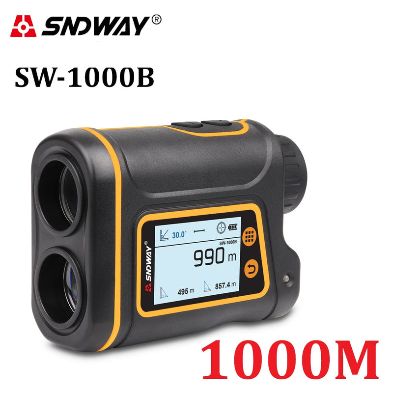 SNDWAY Telescope Laser Range Finder Digital Distance Meter Hunting Monocular Golf Rangefinder LCD Display Roulette Tape Measure