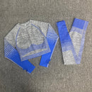 Trajes de yoga para mujer, conjunto de yoga, ropa de gimnasia, traje de fitness deportivo para mujer, ropa para correr, top de yoga, mallas de yoga, conjunto de gimnasio sin costuras para mujer