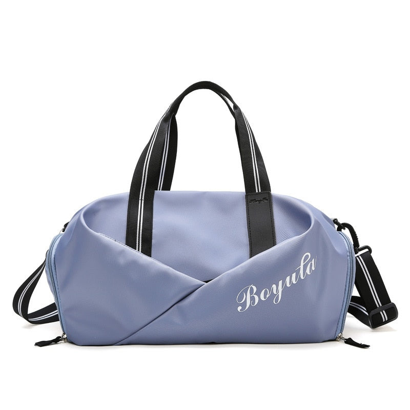 Bolsa De gimnasio para mujer, bolso deportivo para Fitness, Bolsas De entrenamiento para zapatos, esterilla De Yoga seca y húmeda para mujer, mochila deportiva