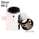 2Pcs/Set Chrome Plating Stainless Steel Car Exhaust Muffler Tip Pipes Covers for Audi A1 A3 A4 TT 2009-2015/VW Volkswagen PASSAT
