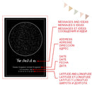 Modern Custom Star Map &amp; Moon Phase Canvas Painting Black and White Poster Print Nursery Wall Art Pictures Bedroom Home Decor