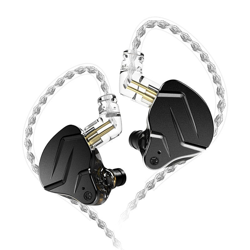 KZ ZSN Pro X In-Ear-Kopfhörer Hybrid-Technologie 1BA + 1DD HIFI-Bass-Metall-Ohrhörer Sport-Headset-Monitor mit Geräuschunterdrückung