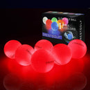 Crestgolf Flashing Golf Ball Night Glow Flash Light Glow LED Golf Ball-Seis colores para su elección