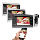 TMEZON 1080P Video Türsprechanlage Haussprechanlage Wireless WiFi Smart IP Video Türklingel 7 Zoll mit kabelgebundener Türklingel TUYA APP