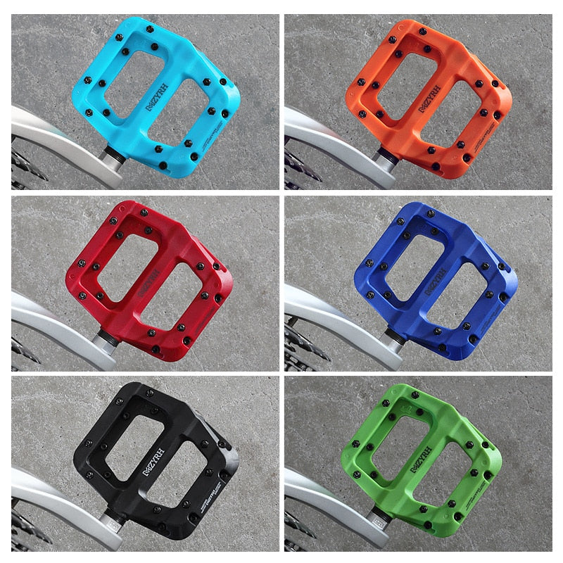 MZYRH, rodamientos de sellado ultraligeros, pedales de bicicleta, ciclismo, Nylon, carretera, bmx, Mtb, pedales, plataforma plana, piezas de bicicleta, accesorios