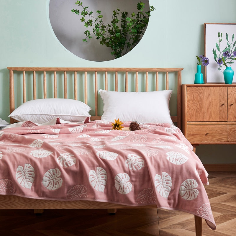 New 6 Layer 100% Cotton Gauze Baby Blankets Baby Muslin Swaddle for Newborn Soft Breathable Small Quilt Knee Blanket Bath Towel