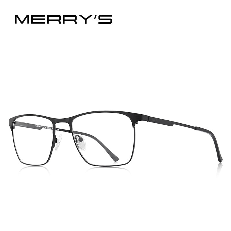 MERRYS DESIGN Männer Luxus Titanlegierung Optik Brillengestelle Männlich Quadratisch Ultraleicht Myopie Korrektionsbrille S2118