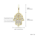 TOPGRILLZ 925 Sterling Silver New Hand Pendant High Quality Iced Out Cubic Zirconia Hip Hop Fashion Delicate Jewelry For Gift