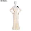 YOYOCOS Lady Dimitrescu Cosplay Costume Chatelain Alcina Biohazard Comtesse Sexy Cosplay Halloween Party Lady Vampire Necklace