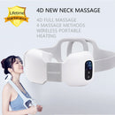 4D Smart Electric Neck Shoulder Waist Full Body Massager Heating Wireless and Portable