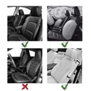 KAWOSEN 1 pieza de funda de asiento de piel sintética larga, fundas universales de asiento de coche de felpa artificial, lindo cojín de asiento de nieve de felpa LFFS02