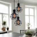 Nordic Loft Retro Iron Cage Hanging Light Modern Light Fixture American barn Industrial Vintage Kitchen Pendant Lamps Chandelier