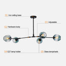 Vintage Loft Industrial Nordic Chandelier For Dining Kitchen Stair Black/gold Suspension Luminaire Modern Chandelier Lighting