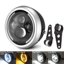 7.5 inch Universal Cafe Racer Round Motorcycle LED Head lamp Headlamp Distance Light Refit 7.5" Motorcycle Headlight Cafe Racer