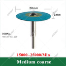 AZDENT Dental (HP) 26mm Rubber Diamond Polish Wheels for Zirconia Porcelain PFM Emaxs Dental Lab Polisher Wheel Disc