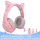 RGB Gaming 7.1 Stereo Headphones Pink Headset Removable Cat Ear Wired USB With Mic noise reduction For PS4/Xbox one cute Girl