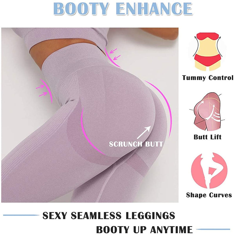 Women Sports Pants High Waist Seamless Leggings Women Fitness Tummy Control Pants Sports Leggings Gym High Waist Skinny Leggings