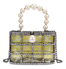 Hochwertige Openwork Basket Design Luxus Party Clutch Diamanten Perlen Damen Handtaschen Abendtasche Mode Geldbörsen Designer Tasche