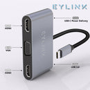 USB Typ C Laptop Dockingstation Dual HDMI Dual Screen Display USB 3.0 Hub Adapter Dock für HP DELL XPS Surface Lenovo ThinkPad