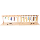 Montessori Teaching Math Toys Digitals Numbers 1-20 Hanger And Color Beads Stairs for Ten Board Preschool School Training Toys