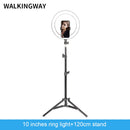 10&quot; LED ring light 26cm Photography Lighting Dimmable Selfie RGB lamp with tripod for makeup Youtube Tiktok phone camera video
