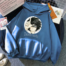 Beliebte japanische Manga Death Note L·Lawliet Hoodies Herren Anime Hoody Mode Streetwear lose übergroße Sweatshirts Fleece-Kleidung