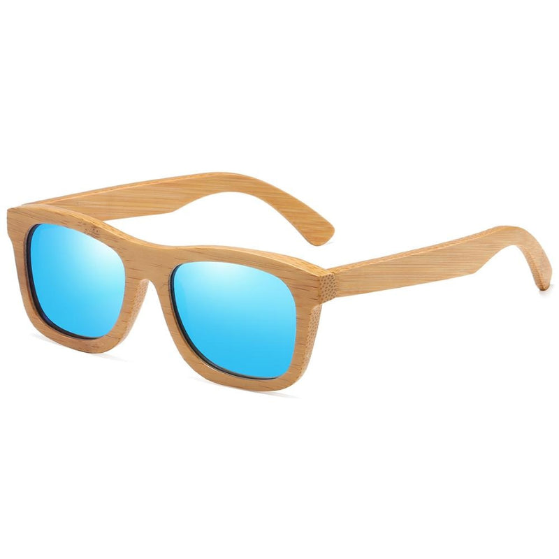 GM Natural Wooden Sunglasses Handmade Polarized Mirror Fashion Bamboo Eyewear sport glasses S1725