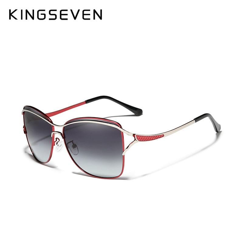 KINGSEVEN Retro Womens Sun glasses Polarized Luxury Ladies Brand Designer Gradient Lens Sunglasses Eyewear For Women Female