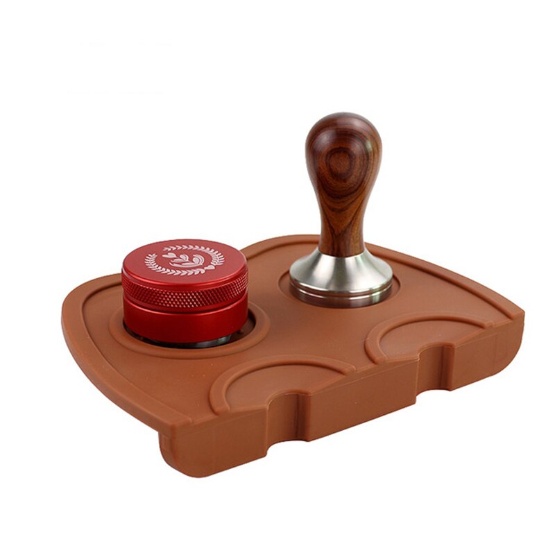 51/53/58mm ajustable de acero inoxidable Espresso café en polvo martillo café madera Tamper Set Barista herramientas distribución de café