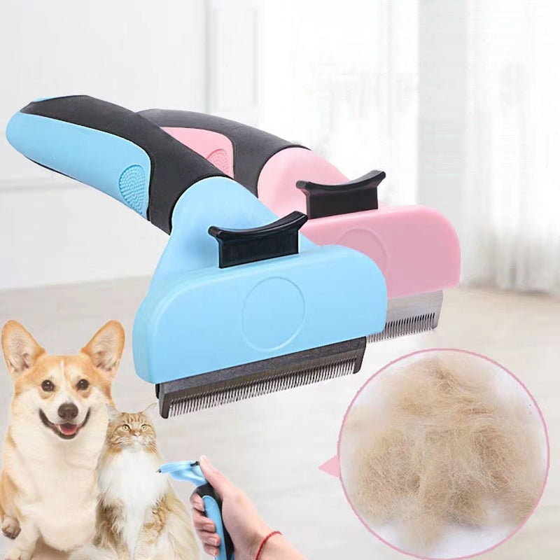 Gran oferta de peine para gatos, peine para depilación de mascotas, cepillo de pelo corto mediano para perros, accesorios para cepillos de belleza, herramienta de aseo