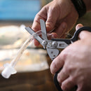 Multifunction Emergency Multi-tool Shears with Strap Cutter and Glass Breaker Black ith Strap Cutter Safety Hammer Dropship