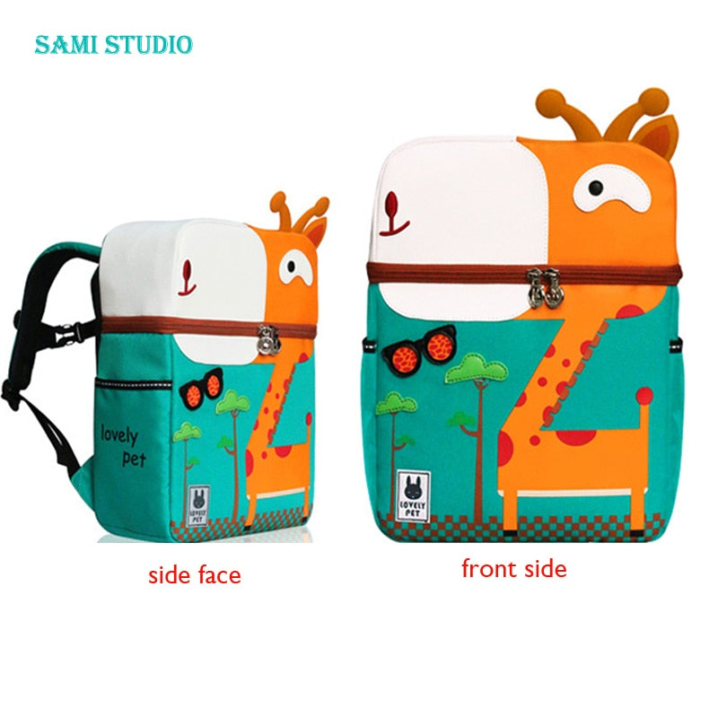 Kid Unicorn Rucksack Cute 3D Cartoon Dinosaurier Anti-Lost Kindergarten Orthopädische Schultasche für Mädchen Kinder Mochila Bookbag