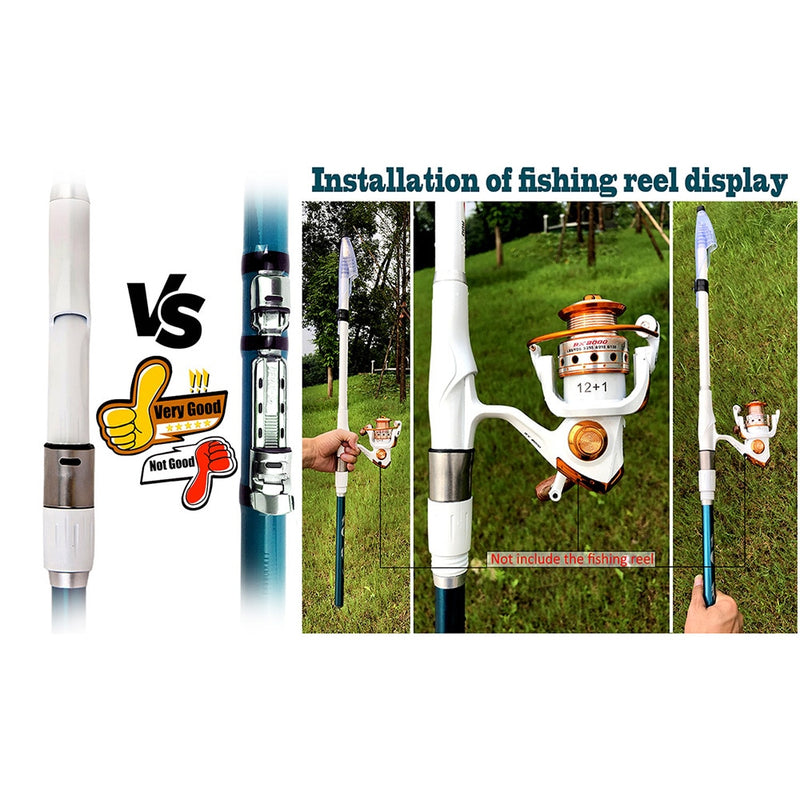 GHOTDA Carbon rock fishing rod 3.6M 4.5M 5.4M 6.3M hard telescopic pole freshwater fishing tackle