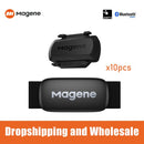 10PCS/Lot Magene S3+ Cycling Cadence/Speed Sensor H64 Heart Rate Monitor Ant+ Bluetooth Bike Computer Speedmeter
