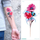temporary armband tattoos waterproof temporary tattoo sticker flower lotus tattoo sleeve women wrist arm sleeves tatoo fake girl