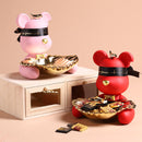 Estatua de oso violento, estatua de oso ordenado con bandeja de Metal, llaves de almacenamiento, dulces, adornos para el hogar Friut, decoración de mesa, decoración de habitación