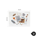 Nordic Hanging Wood Poster Calendar Hanger Frame Bread Fruit Posters Prints Wall Pictures for Home Living Room Kitchen Wall Art