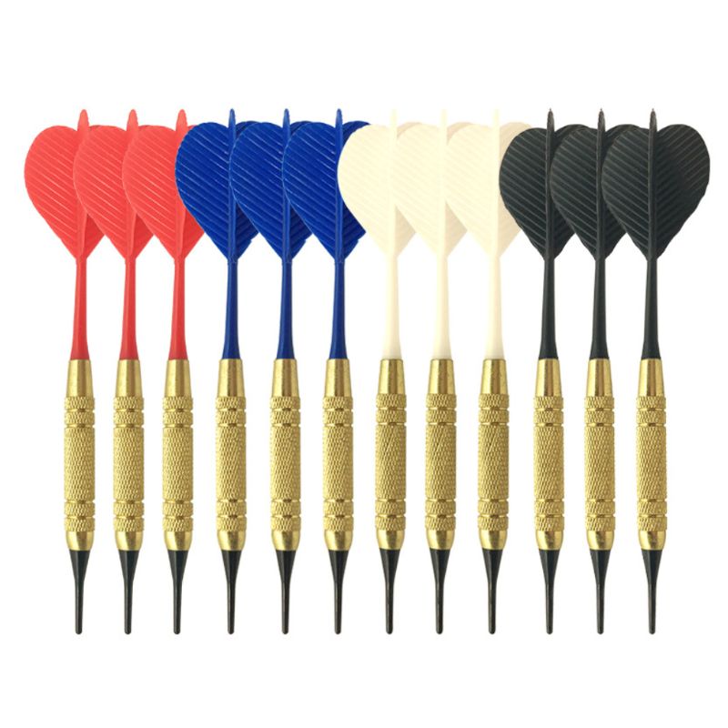 12pcs Soft Tip Darts With 36pcs for Extra Tips Plastic Points Needle Electronic Dart Drop Shipping