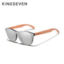 KINGSEVEN Patented Design Bubinga Wood Sunglasses Vintage Integrated Polarized Men&