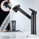 Basin Faucet Water Tap Bath 360 Degree Swivel Gold Bathroom Faucet Single Handle Sink Tap Mixer Hot and Cold Sink Water Crane