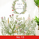 24 styles Plants Series Wall Stickers for Living room Bedroom Green Leaves Removable Wall Decals Vinyl DIY Eco-friendly Murals