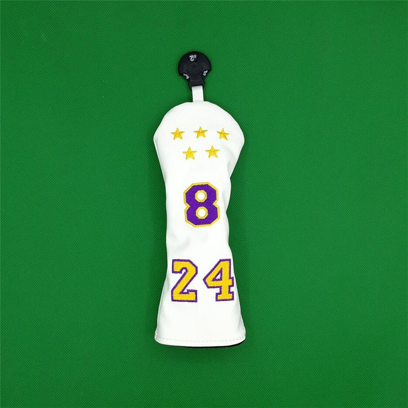 Limited MAMBA Golf Headcover PU Golf Driver Fairway Woods Hybrid Putter Covers To Commemorate Kobe