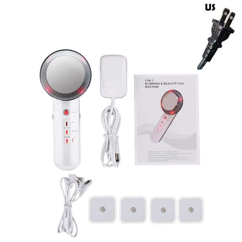 3 in1 Abnehmen Far Infrared EMS Ciliometer Körpermassagegerät Körper Schönheit Hautpflege Dünnes Gesicht Körpermassagegerät Gewichtsverlust Vibration