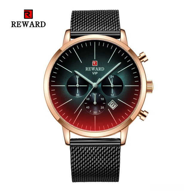 2022 New Fashion Color Bright Glass Watch Men Top Luxury Brand Chronograph Men&