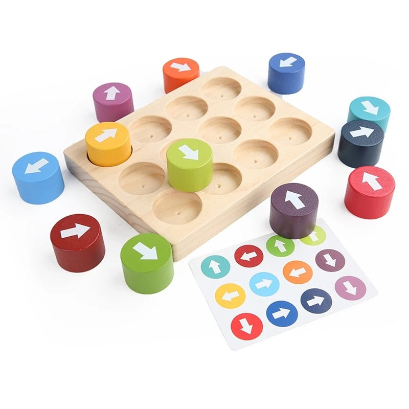 1pc Montessori Early Childhood Children Wooden Clip Ball Puzzle Parent-child Interactive Toy Children Gift Education Gift