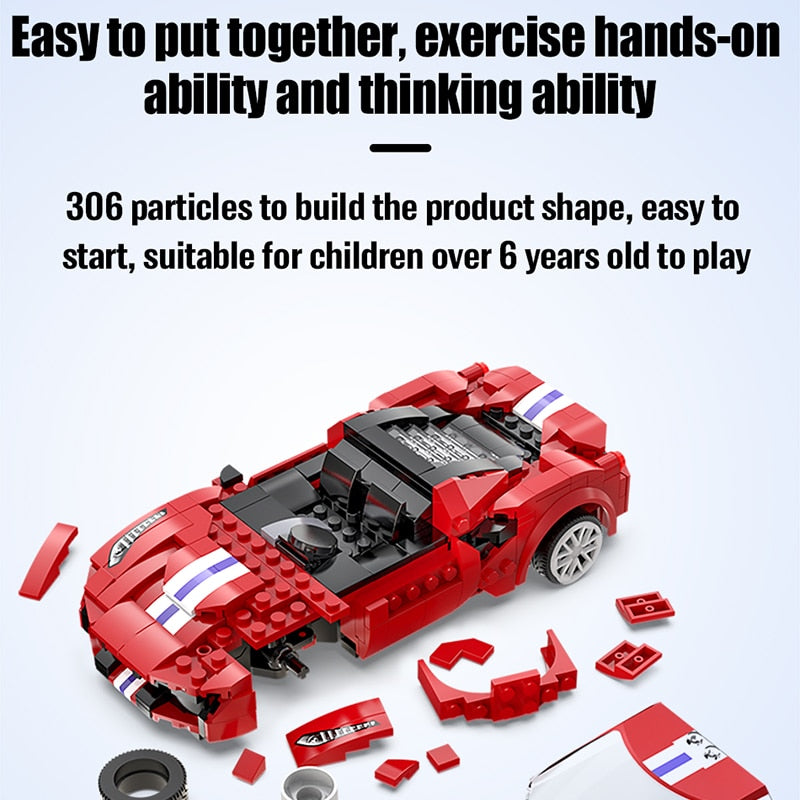 Cada City Remote Control Racing Car Compatible MOC Building Blocks RC Super Sports Car Bricks Children Boys Gifts Toys