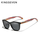 KINGSEVEN Original Design Multi Color Wood Sunglasses Men 2020 Handmade Luxury Fashion Women Mirror Sun Glasses Oculos de sol
